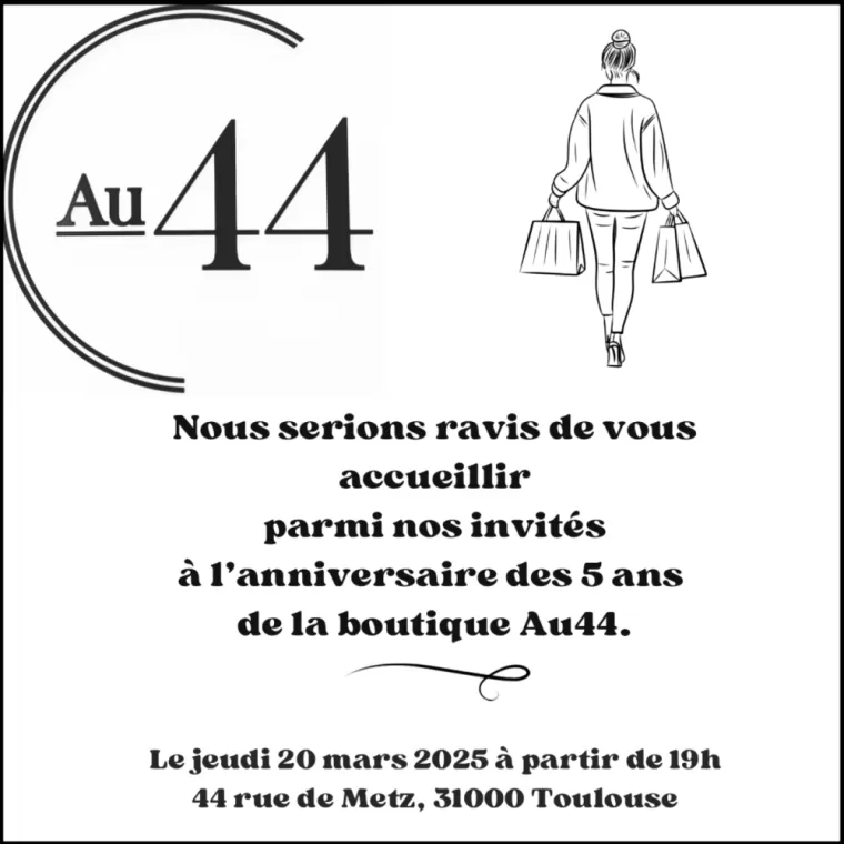 La BoutiqueAu44 célèbre ses 5 ans de mode et passion, Toulouse, Boutique Au44