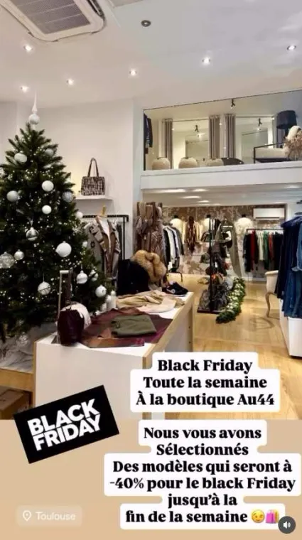 Black Friday dans votre boutique de vêtements à Toulouse, Toulouse, Boutique Au44